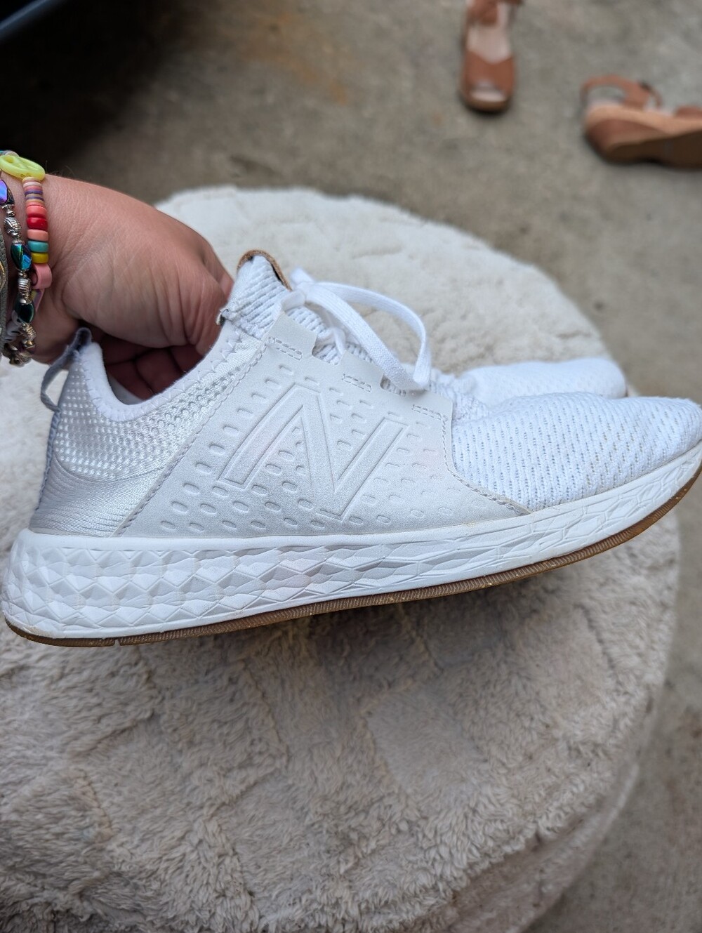 Women's New Balance Fresh Foam White Sneakers Size 8.5